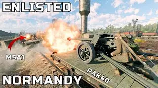 NEW Enlisted gameplay: Invasion of Normandy - Gare de Saint-Lo | Энлистед: Вторжение в Нормандию