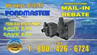 Pondmaster 2017 Rebate
