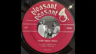 MINNESOTA POLKA: Earl Schmidt Orchestra / Sauer Kraut Polka / Pleasant Peasant 78-62 / 1962