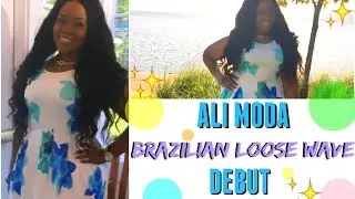 Ali Moda Brazilian Loose Wave Unboxing & Debut (Aliexpress)