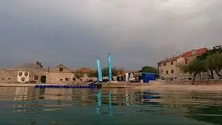 Каштела Хорватия утреннее море июль. Ka&scaron;tela Croatia Morning Sea July.