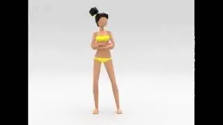 Lowpoly girl