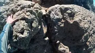 Climbing the Roque Nublo