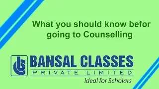 Jee Counselling Procedure and Information Part 1