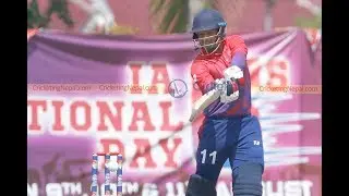 Gyanendra Malla's blistering innings against Singapore II 39 runs in 21 balls