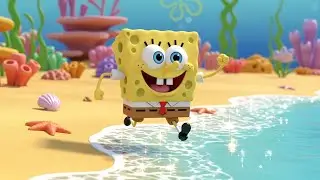 SpongeBob Jumped Over a Tiny Wave 🌊🧽 | Funny Toddler Song for Kids