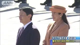 雅子さま5年ぶり参加　オランダ国王夫妻の歓迎行事(14/10/29)