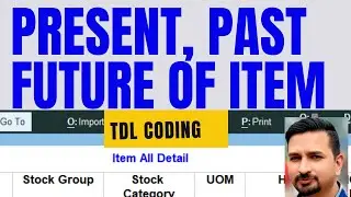 Tally Prime Advanced Inventory Report TDL | Item Opening, Godown & Tax Details