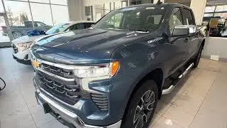 GM Certified Pre-Owed LakeShore Blue Met 2024 Chevy Silverado 1500 LT crew cab short box 4WD #A3868