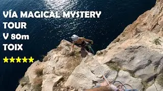 ESCALADA DEPORTIVA de VARIOS LARGOS vía MAGICAL MYSTERY TOUR (¡¡5 ESTRELLAS!!)