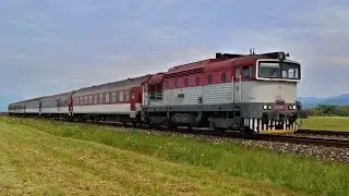 Vlaky Slovensko - Okuliarniky 754.084, 754.034, 754.003