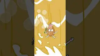 Why does your pee sometimes have a lot of foam?#animation #funny #shorts
