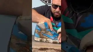 Can Shoelada clean Jordan 1 off white?! #shoedoc #shoelada #shoecleaner #150bucks #jordan1