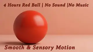 4 Hours Sensory  Red Colors ball | No Sound |Calm Learning Video #sensory #colors #baby #babies