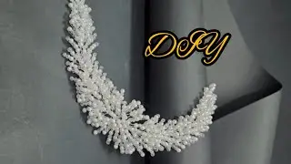 💵💰Be amazed ! make a DIY bridal crown with simple tools at home🤑🤑