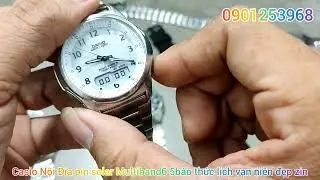 Đồng Hồ Casio Nội Địa Nhật Wave Ceptor Multiband6 pin solar 5b&aacute;o thức lịch vạn ni&ecirc;n size40 - 750k