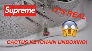 Supreme Cactus Keychain Unboxing!!! A REAL CACTUS INSIDE OF A KEYCHAIN!