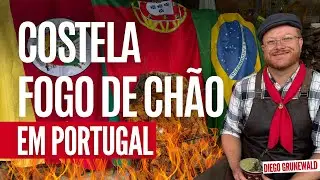 O ga&uacute;cho que conquistou Portugal com Costela no fogo de ch&atilde;o