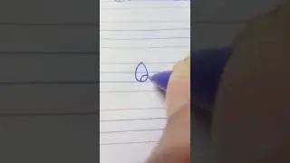 How to write capital alphabet Q