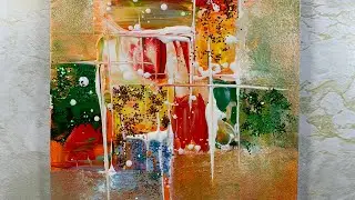 Contemporary Abstract Painting With Sparks On Acrylics | Colorful Art | Satisfying Rainy Sounds