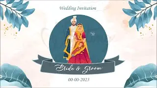 Animated Wedding Invitation Video | Free save the date video | Free & Blank Video 0289