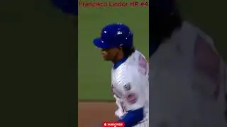 Francisco Lindor Hits A Leadoff Home Run!
