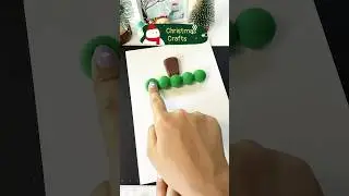 Easy! Christmas Tree with Clay 🎄 #colors #satisfyingcolormixing #christmas