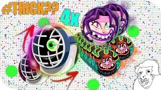 INSANE SOLO TRICKSPLITS ON TEAMS! ENORMOUS DOUBLESPLITS, CANNONSPLITS & PRE-SPLITS IN Agar.io!!