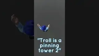 troll is a flying tower #roblox #flying #exploiters