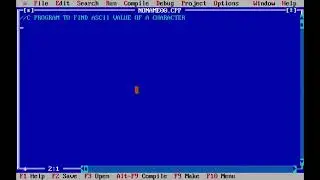 c program to find ASCII value of character
