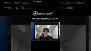 Real-time AI avatars that lip-sync your voice&mdash;your perfect stand-in for virtual calls!
