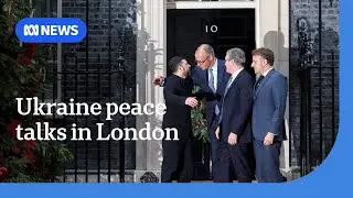 Zelenskyy in London to discuss a Ukraine peace deal as Trump support wanes | ABC NEWS