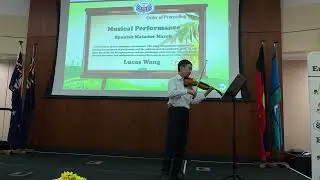 Lucas performing Spanish Matador March at QLD Parliament House 10th Oct 2025