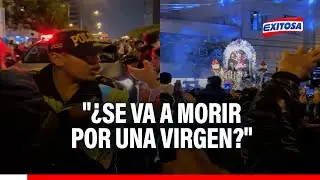 🔴🔵Agente PNP pide a procesión del Señor de los Milagros abrirse paso por emergencia médica
