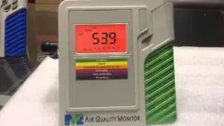 98317: The first unique combo IAQ monitor ,display CO2,PM2.5,Temp and RH% with color backlight LCD