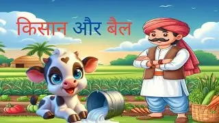  किसान और बैल की कहानी #  children # Jungle ki kahani/cartoon village story/ cartoon village/child 