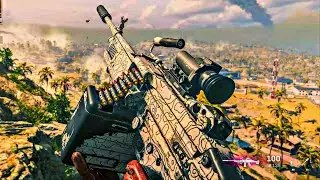 WARZONE M249 SAW GAMEPLAY! (NO COMMENTARY)