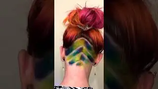 Neon haircolor😍 Full video on my channel‼️#haircolor #neon #shorts #undercut