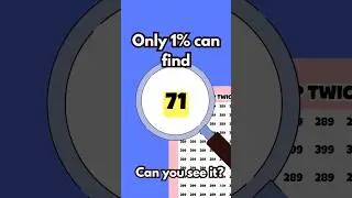 Only 1% Can Find 71! 🤯 Impossible Eye Test #Shorts
