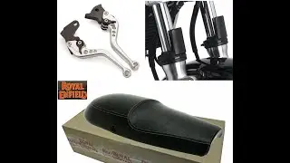 Installing Touring Seat, Adjustable Levers, and Fork Shields on my Royal Enfield Continental GT 650