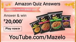 Amazon Pantry Bingo Quiz Answers Today | 5 October 2020 | Win ₹20,000 as Amazon Pay Balance
