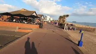 walking at Stokes bay . Gosport. England