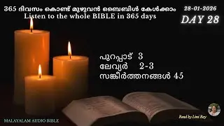 Day 28 - 365 ദിവസം കൊണ്ട് മുഴുവൻ ബൈബിളും കേൾക്കൂ  Listen to the whole BIBLE in 365 days
