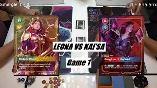 [Riftbound TCG] Leona v. Kai'sa - Smergler1 v. Phalanx (game 1 BO3)
