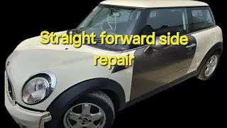 STRAIGHT FORWARD SIDE REPAIR ON A CHEAP 2010 COPART MINI R56