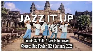 JAZZ IT UP LINE DANCE DEMO || IMPROVER LEVEL