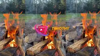 1 Hour Mountain Campfire by Firelight &ndash; Pure Nature, No Music