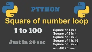 Square loop by python