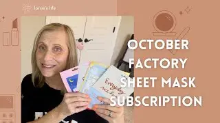 Shopping blind:  ￼ October  Facetory ￼ monthly sheet mask subscription ￼ unboxing ￼