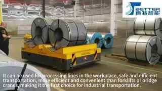 270ton Free Turning Steel Coil Handling Transfer Cart#materialhandling #machinetransport #trolley